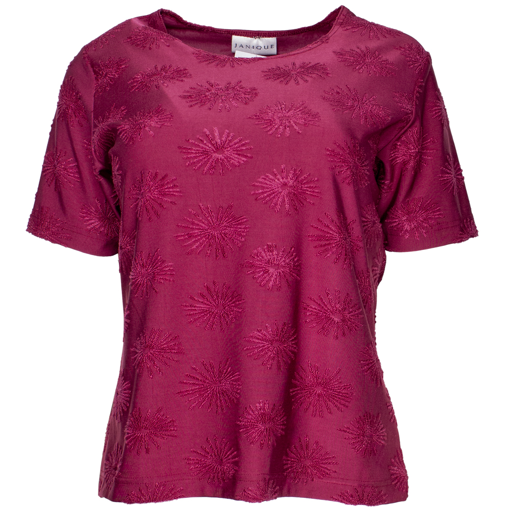 Janique, viininpunainen T-paita 90-luvulta – L