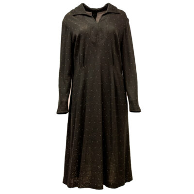 Musta lurex-mekko 60-luvulta - XL
