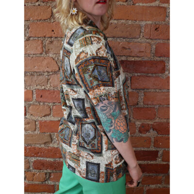 lyhythihainen viskoosipaita