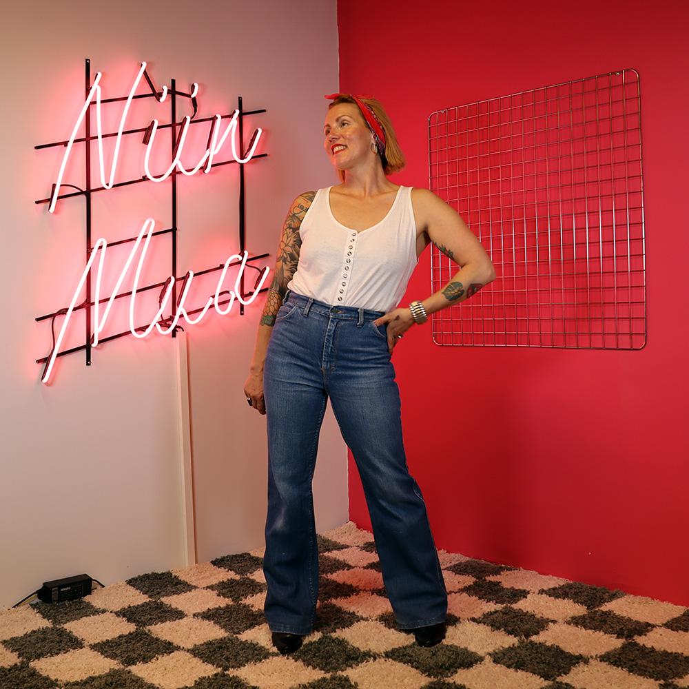 Falmers, leveälahkeiset 70-luvun farkut