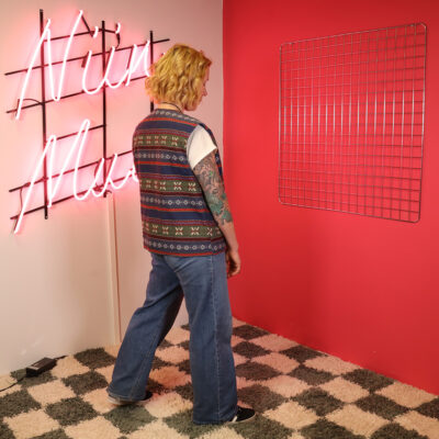 värikäs puuvillaliivi