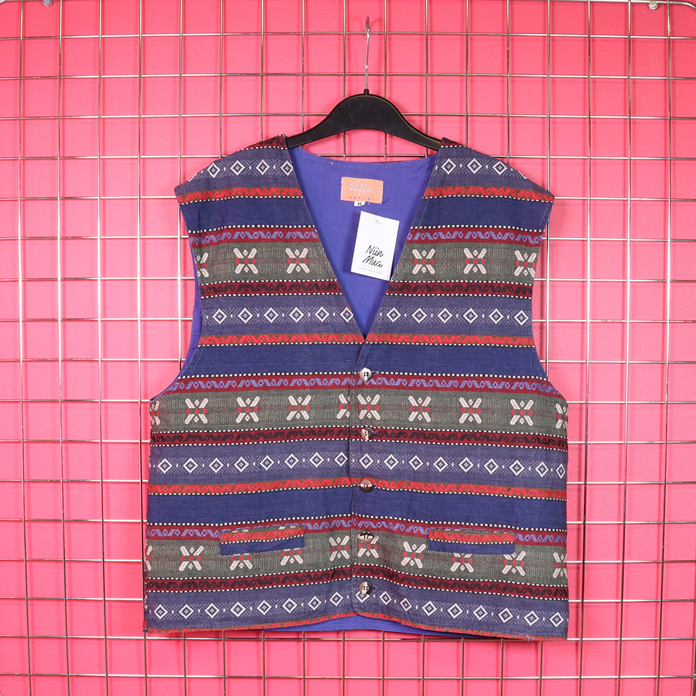 värikäs puuvillaliivi