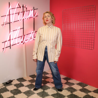 raidallinen puuvillapaita