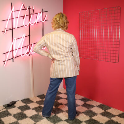 raidallinen puuvillapaita