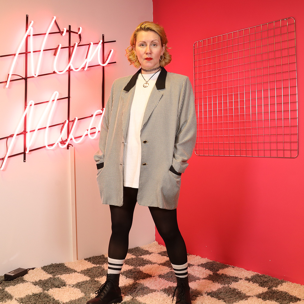 vintage ruutubleiseri